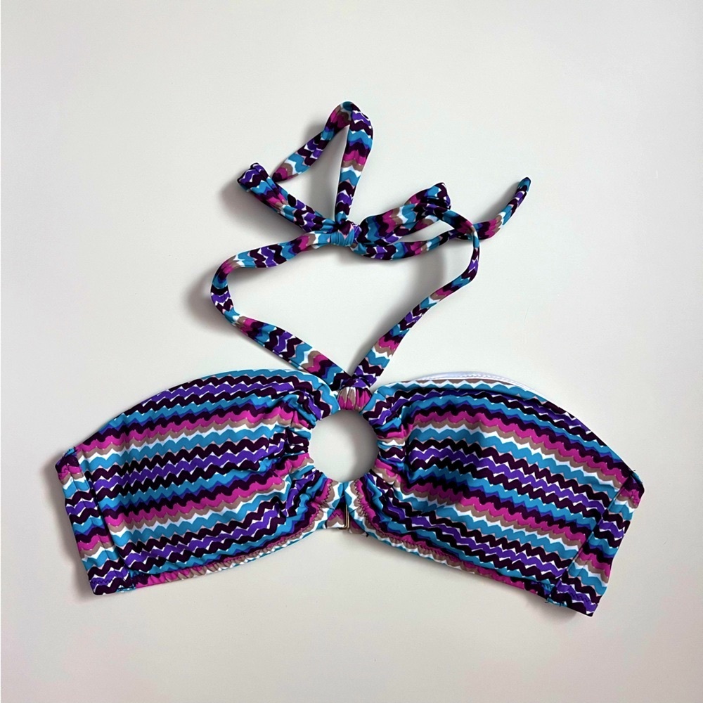 ⭐️SOLD⭐️ Victoria's Secret Multicolor Zigzag Bikini Top